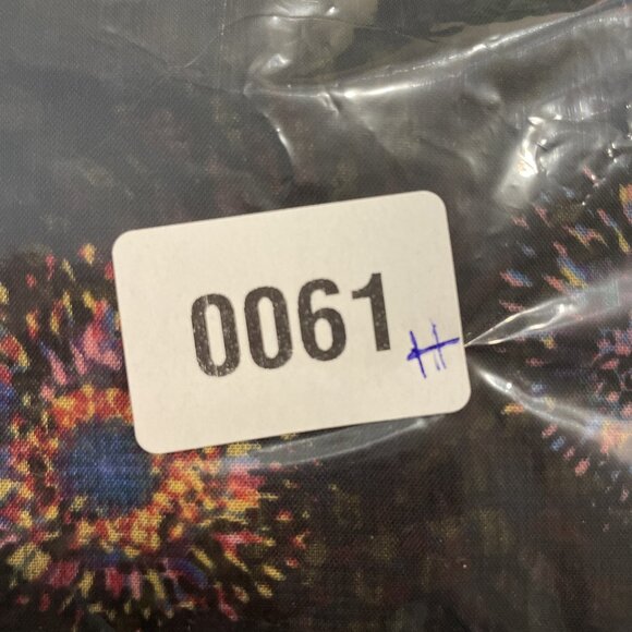 Mudd OS Sheer Black Colorful Circles Kimono Cardigan Satin Trim Beach Preppy NEW - Picture 6 of 6